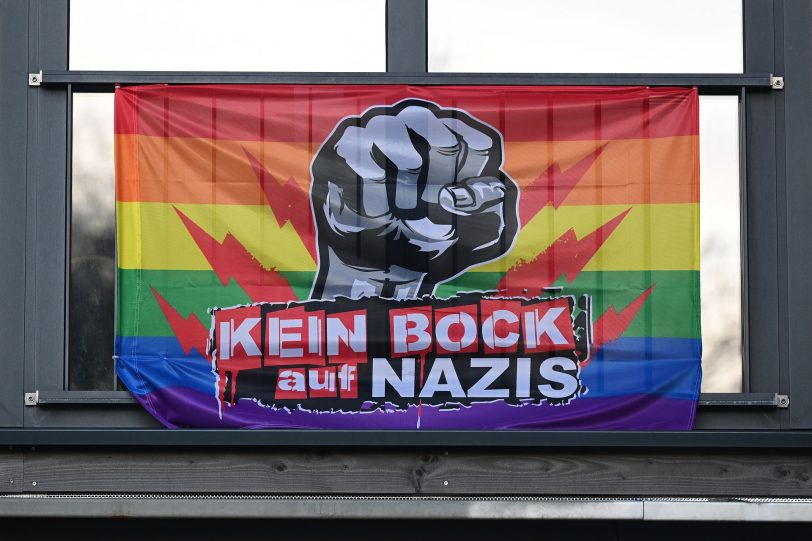 Banner Kein Bock auf Nazis.