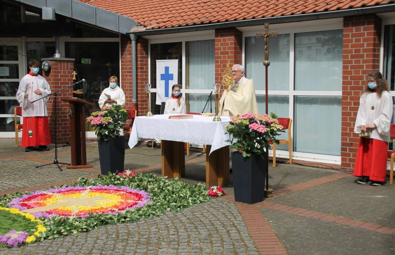 Fronleichnams-Gottesdienst in St. Marien-Baukau. 3.Juni 2021