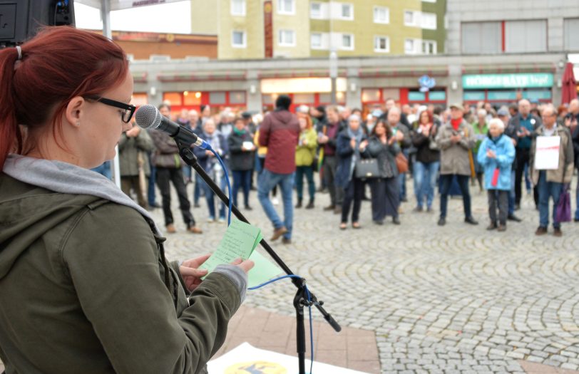 Gegen-Veranstaltungen am 1.10.2019 gegen die Spaziergänge der sogenannten Besorgten Bürger in der Herner Innenstadt.