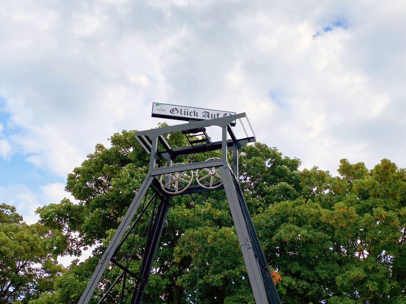 Aufbau der Cranger Kirmes 2022 am Donnerstag 14.07.2022