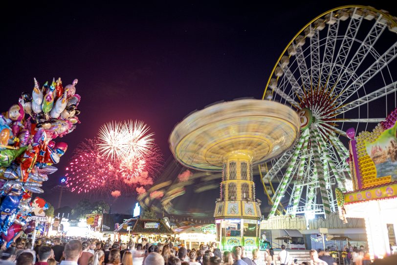 Das erste Kirmesfeuerwerk 2019 am Donnerstag.