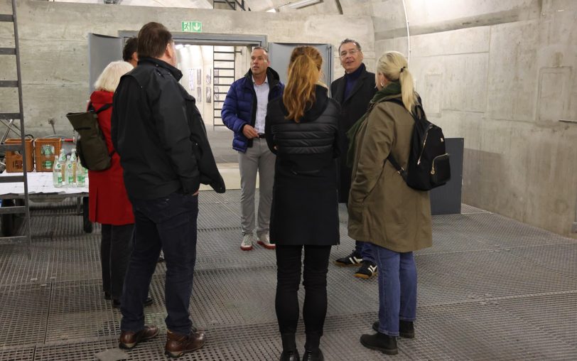 Die SPD-Fraktion besichtigte den Wasserspeicher in der Halde Scholven in Gelsenkirchen.