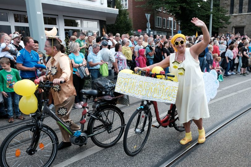 Der Start des Kirmes Umzugs 2019 in Eickel.