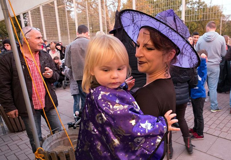 Halloween-Party im Wanner Stadtgarten.