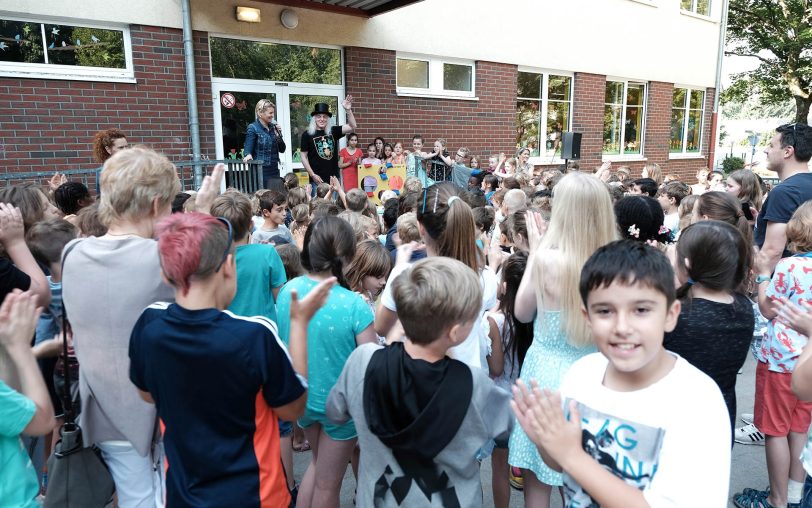 In der Katholischen Grundschule Bergstraße.