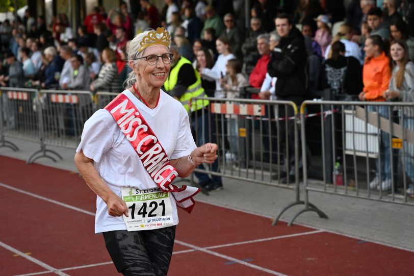 Die Läufer beim Zieleinlauf.
