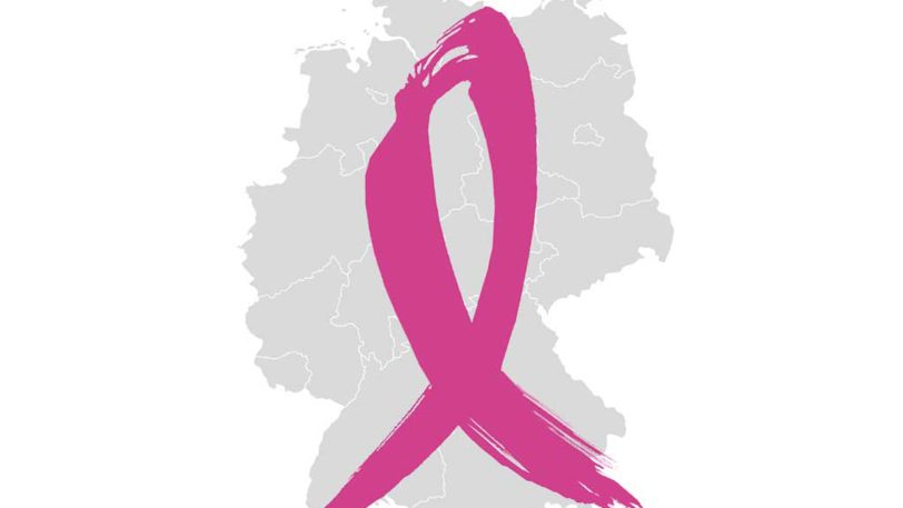 Das Logo der Brustkrebs-Awareness-Kampagne Schleifenroute.