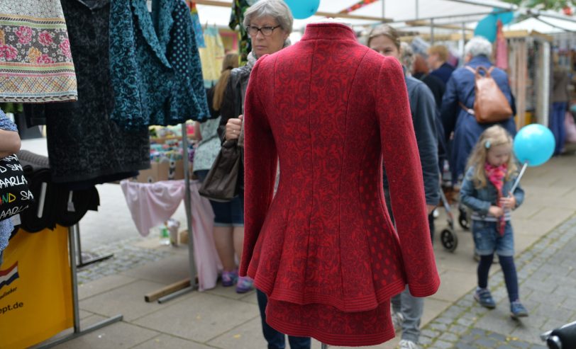 Stoffmarkt in der City.