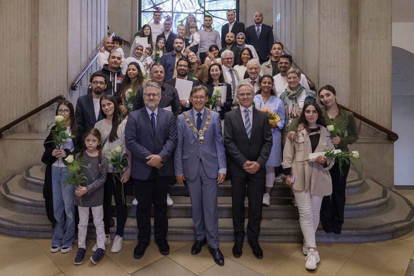 Einbürgerungsempfang im Mai 2025 für 25 neue Staatsbürger.