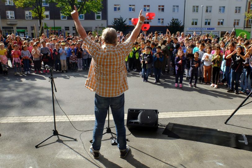 Volker Rosin begeisterte die Schüler.