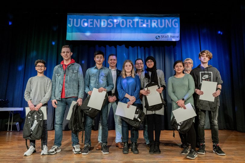 Jugendsportler-Ehrung im Volkshaus Röhlinghausen März 2020.