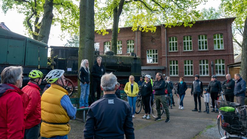 Radeln fürs Lukas-Hospiz - die kleine Ausgabe. Am 30.4.2022 starteten die ersten Gruppen um 10 Uhr am Fritzchen, dem Gleiscafé in Unser Fritz.