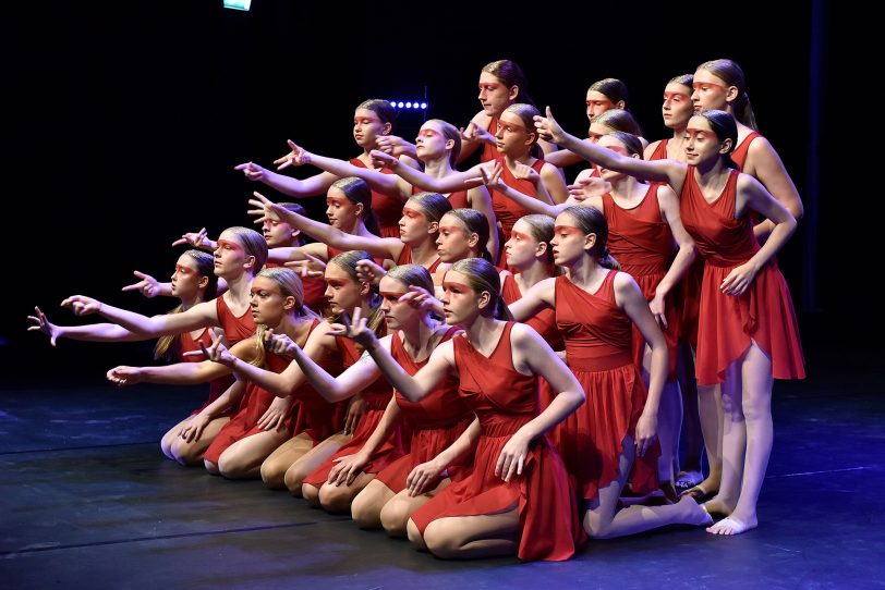 Tänzerinnen der Musikschule Hattingen.