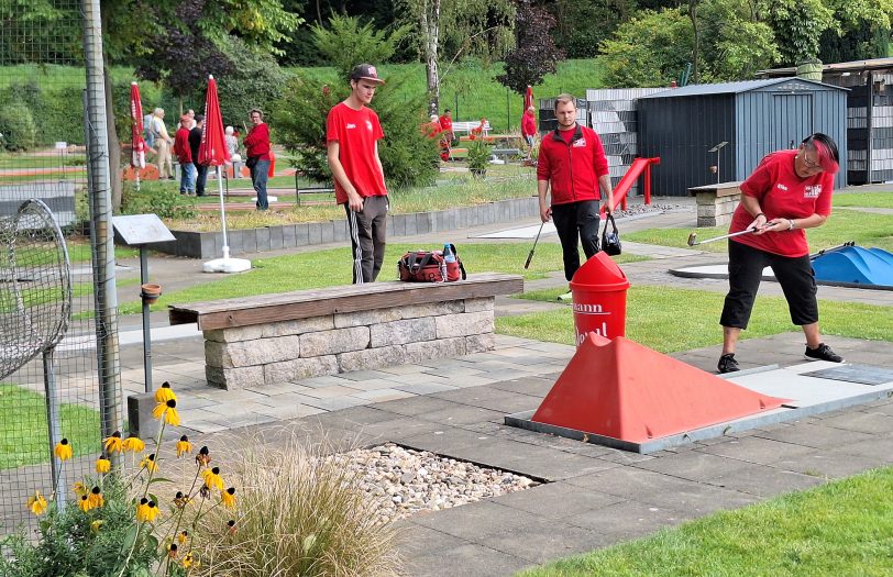 Der Minigolfclub Rot-Weiß Wanne-Eickel lud zum internen Turnier.