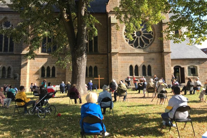 1. OASE-Gottesdienst in Eickel seit Beginn der Corona-Pandemie im April 2020.