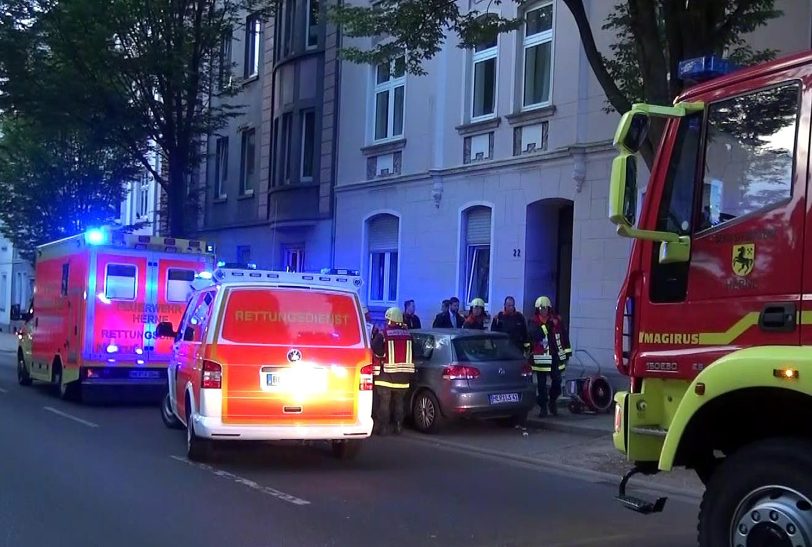 Feuerwehreinsatz an der Hermann-Löns-Straße.