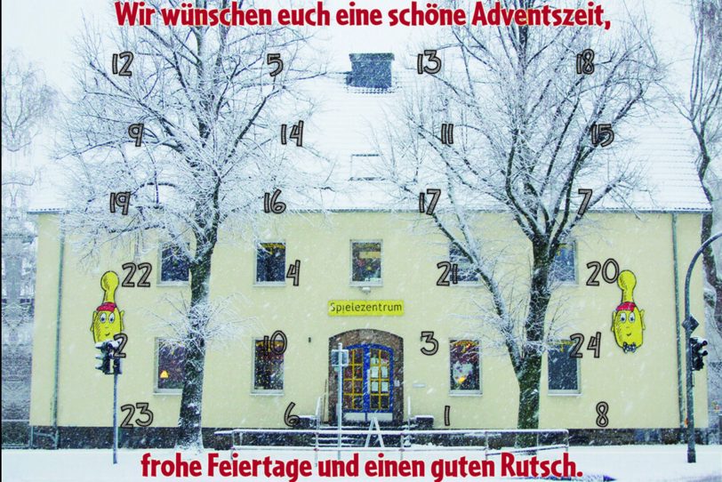 Der virtuelle Adventskalender des Spielezentrums.