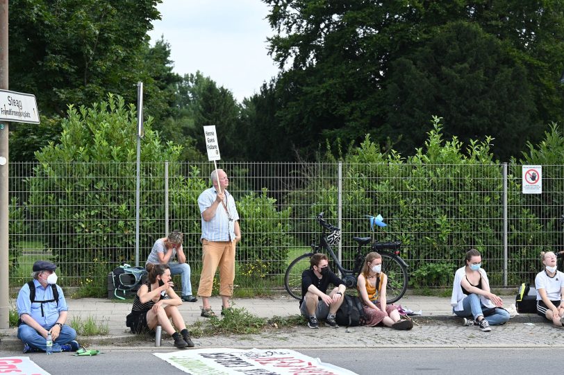 Gas is Over-Demo von Klimaaktivisten