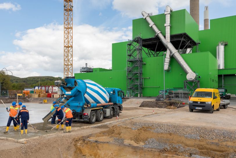 Baustelle am Abfallkraftwerk RZR eröffnet.