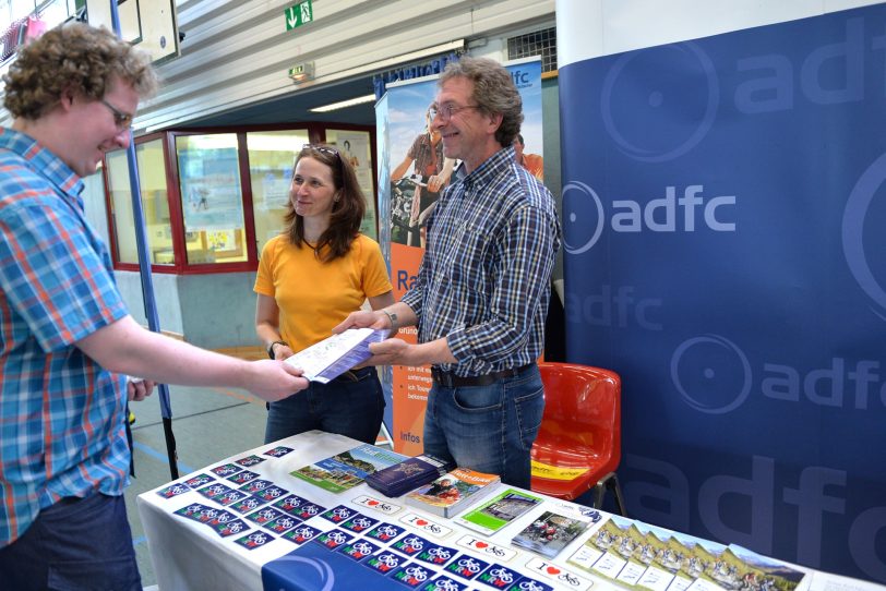 Der ADFC auf dem 31. Umwelttag im Gysenberg.