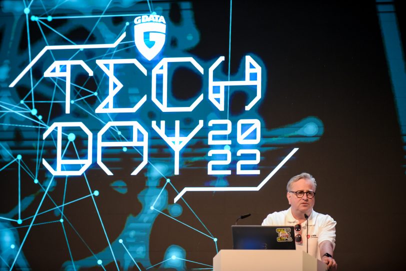 Der Herner Andreas Lüning - Vorstand und Mitgründer – beim G DATA Tech Day 2022.