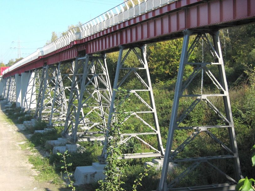 Hoch hinaus: Auf der Erzbahntrasse – trotzdem nur minimale Steigungen.