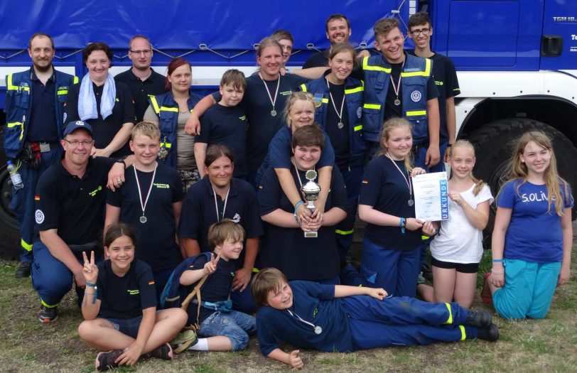 Die Jugendgruppe des Ortsverbandes (OV) Herne des Technischen Hilfswerk (THW) .
