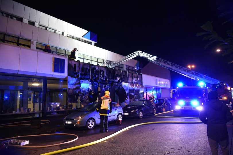 Brand in einem Gewerbeobjekt an der Gelsenkirchener Straße