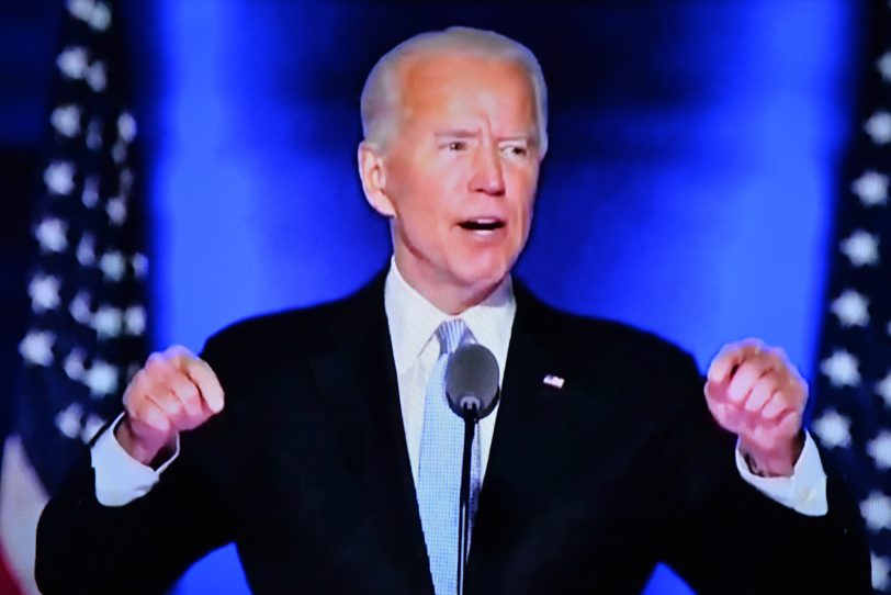 Joe Biden - der 46. Präsident der USA - bei seiner Rede nach der Wahl.