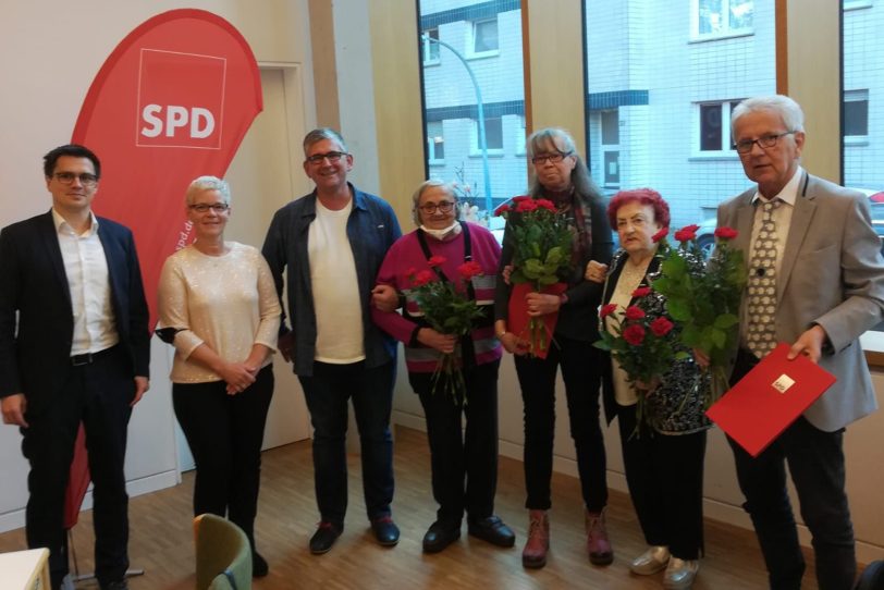 Gefeiert wurden 75-Jahre SPD Ortsverein Horsthausen samt Mitglieder-Ehrung.