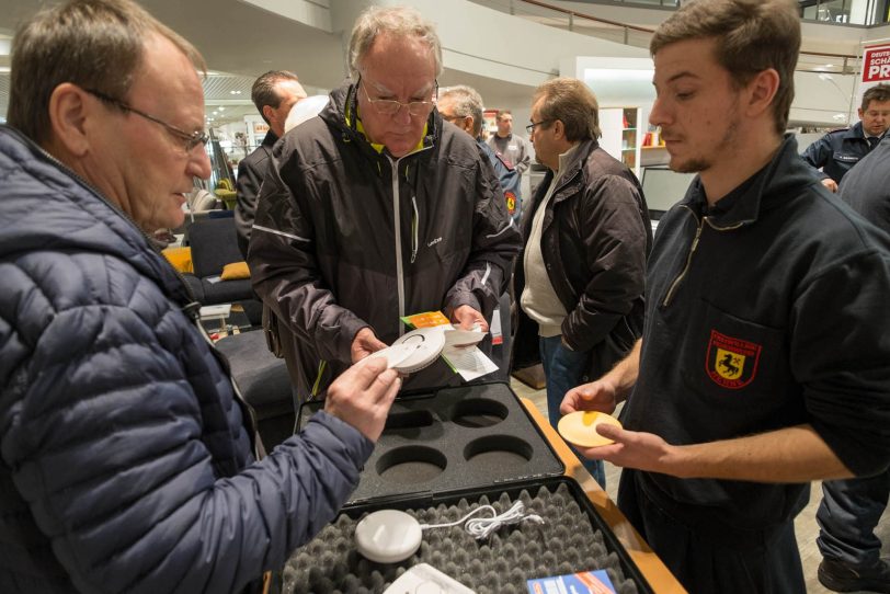 Die Feuerwehr beriet die Besucher.