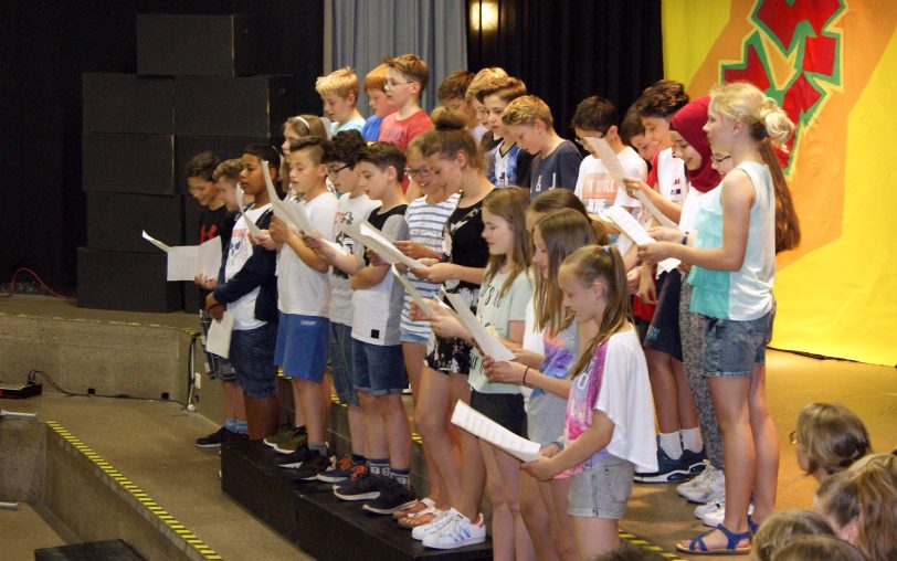 Gesangseinlage im Gymnasium Eickel.