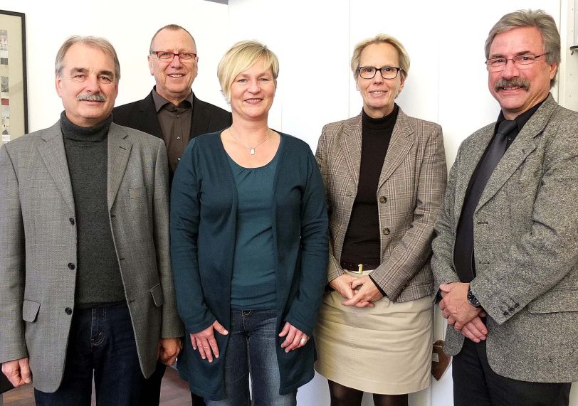 v.l. Reinhard Leben, Eckhard Nimmesgern, Andrea Christoph, Gudrun Thierhoff, Rainer Ruth.