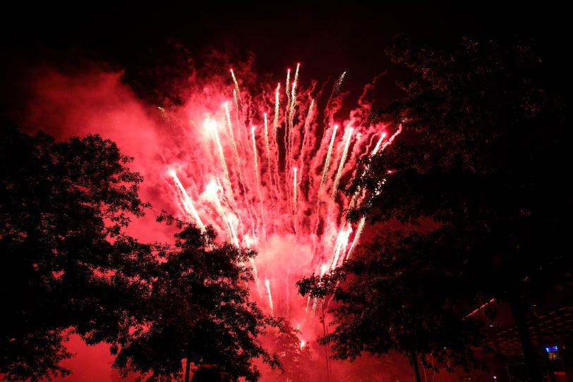 Das Feuerwerk.(Archiv).