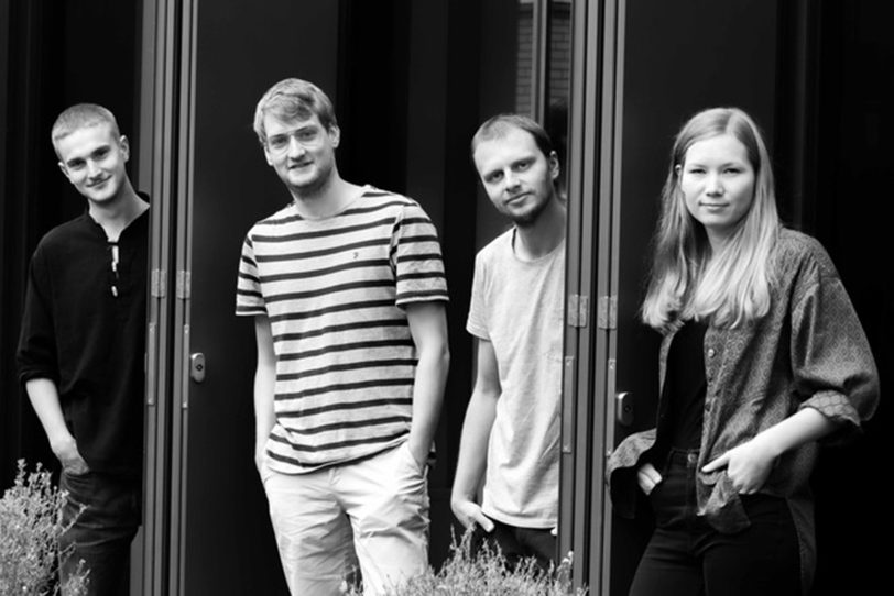 Die Band Maletten: Carlotta Ribbe - Vibraphon, Oliver Reith - Klavier, Jan Helten - Drums, Malte Winter - Kontra- und E-Bass.