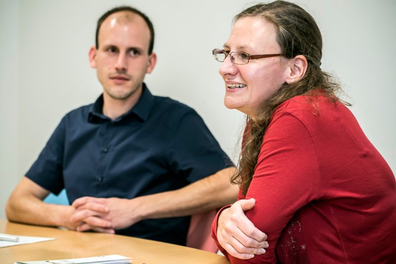 Sebastian Schmidt (soz. Beratungsdienst), Kerstin Wieczorek (Jugendhilfe im Strafverfahren).