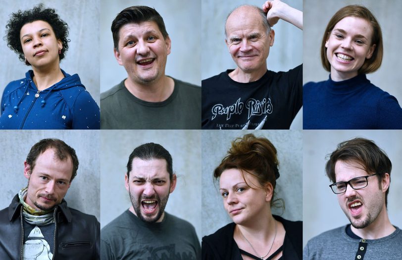 Das Team der „Musikladen“-Produktion, die am 5. Juni 2020 am Westfälischen Landestheater Castrop-Rauxel uraufgeführt wird.