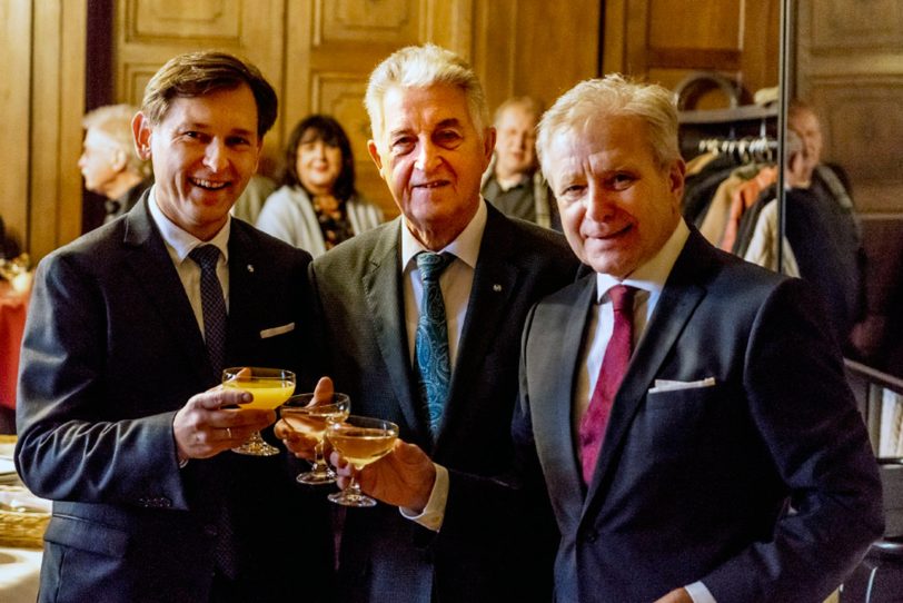v.l. Oberbürgermeister Dr. Frank Dudda, Alt-OB Wolfgang Becker und sein direkter Vorgänger Horst Schiereck.