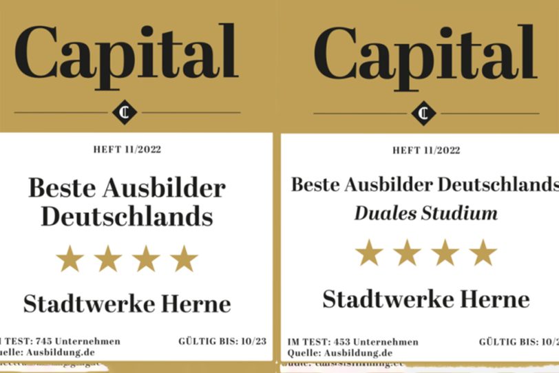 Stadtwerke Herne vom Wirtschaftsmagazin Capital ausgezeichnet.
