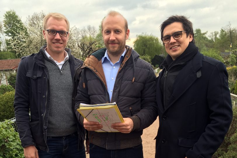 v.l. Hendrik Bollmann (SPD), Andreas Reifschneider (SPD), Alexander Vogt.