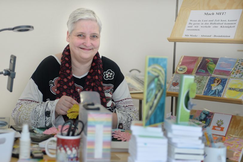 Sigrid Wille ist mit ihrer Werkstatt ARTig zu Gast im Kreativ.Quartier Hallenbad. (Archivfoto)