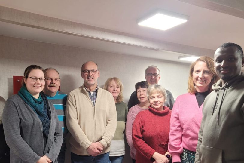 Der Vorstand SPD Ortsverein Baukau-West: Nina Dal Canton, Ramona Cieslik, Thomas Braszka, Frank-Uwe Klemczak, Claudia Becker, Torsten Becker, Gabi Braszka, Birgit Klemczak, Melanie Müller und Mamadou Tanou Diallo (v.l.r.r).