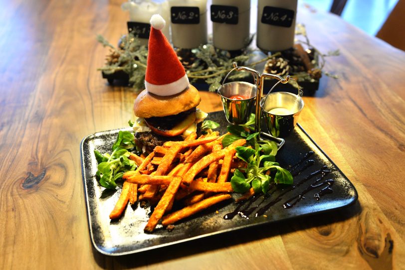 Weihnachts-Burger.