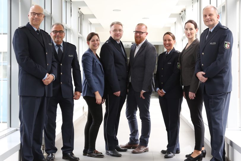 v.l. Frank Lemanis, Thomas Kaster, Tanja Pfeffer, Marco Bischoff, Jens Artschwager, Nicole Schüttauf, Nina Witt und Volker Schütte: