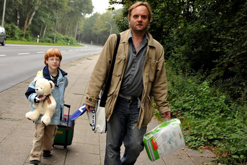 Evakuierung des Sperrbezirks mithilfe der HCR - hier Standort Juliastraße / Cranger Straße.