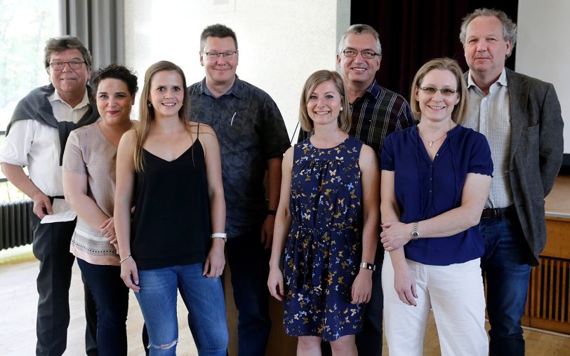 v.l. Moderator Bernd Overwien, Julia Nowak, Christina Ojo, Manfred Betker, Agatha Dominek, Klaus Röder, Saskia Stahl, Dr. Rüdiger Haas.