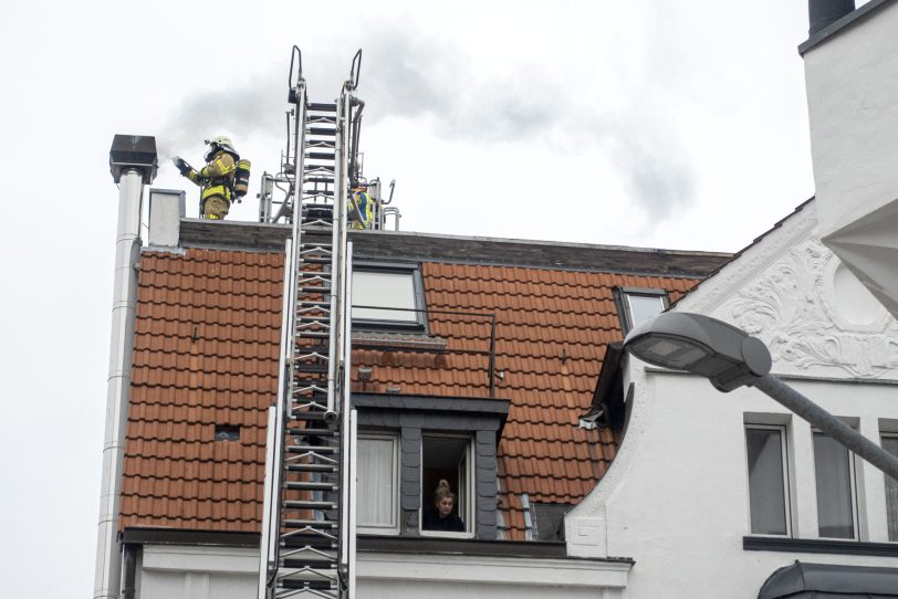 Brand in einem Dönerimbiss - An der Kreuzkirche.