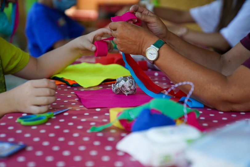 Sonderaktion auf dem Abenteuerspielplatz Hasenkamp zum Weltkindertag