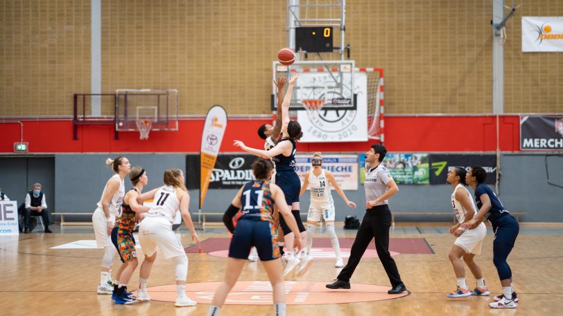 Playoff-Viertelfinale HTC - Eisvögel USC Freiburg am 28.3.2021.