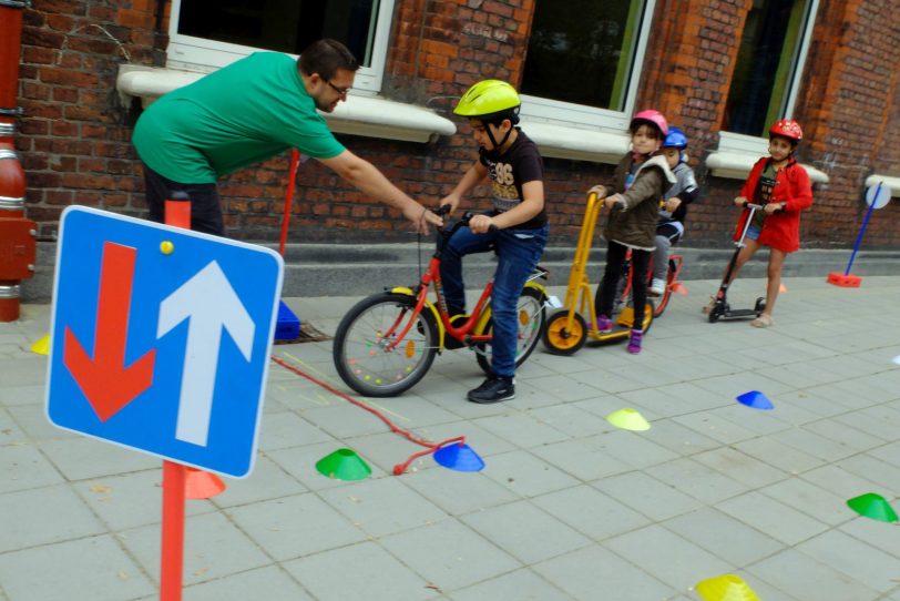 Fahrrad-Parcours.